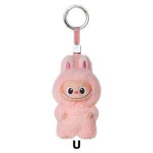 [NEW] POP MART Mini Labubu Pin for Love Vinyl Plush Pendant (N-Z) - U Pink